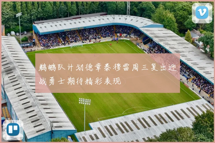 鹈鹕队计划德章泰穆雷周三复出迎战勇士期待精彩表现
